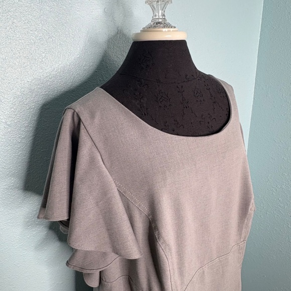 Calvin Klein Plus Size Grey Pocket Dress - Picture 4 of 15